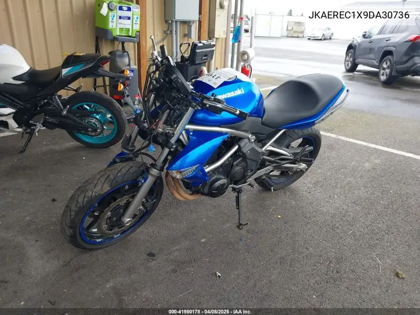 2009 Kawasaki Er650 C VIN: JKAEREC1X9DA30736 Lot: 41980178