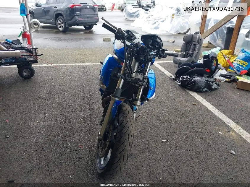 2009 Kawasaki Er650 C VIN: JKAEREC1X9DA30736 Lot: 41980178