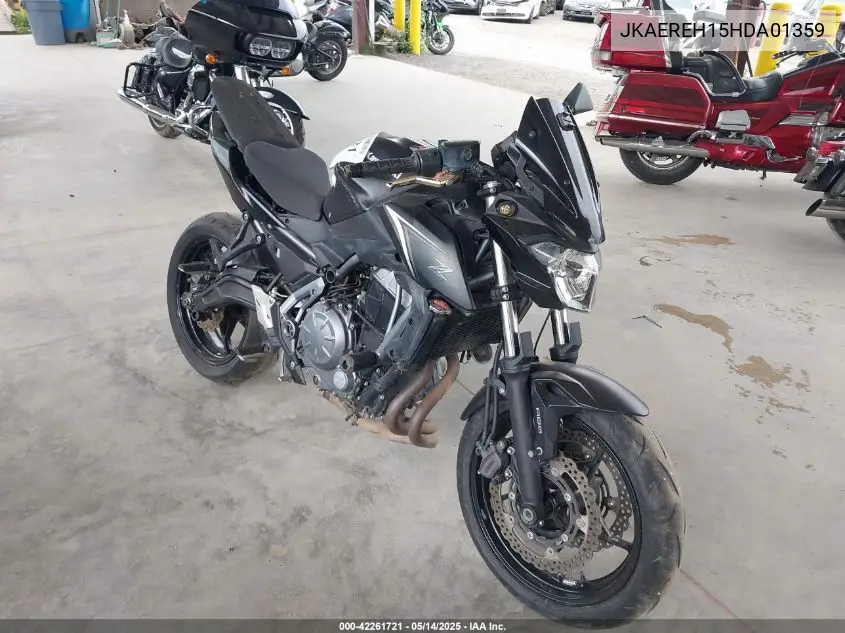 2017 Kawasaki Er650 H VIN: JKAEREH15HDA01359 Lot: 42261721