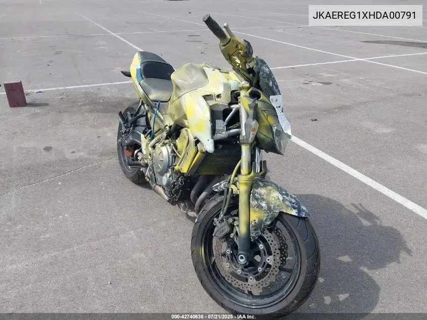 2017 Kawasaki Er650 G VIN: JKAEREG1XHDA00791 Lot: 42740638