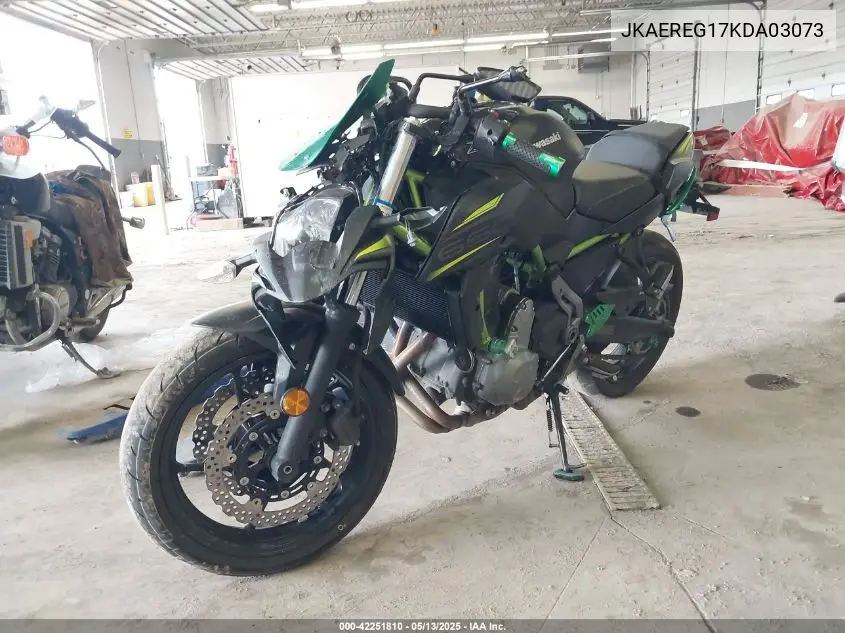 2019 Kawasaki Er650 G VIN: JKAEREG17KDA03073 Lot: 42251810