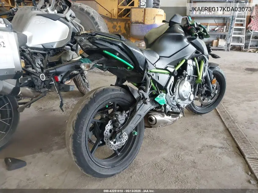2019 Kawasaki Er650 G VIN: JKAEREG17KDA03073 Lot: 42251810