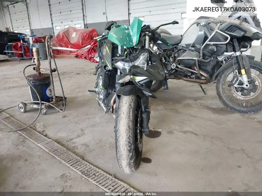 2019 Kawasaki Er650 G VIN: JKAEREG17KDA03073 Lot: 42251810