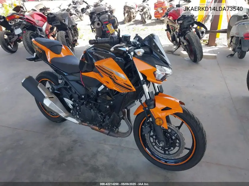 2020 Kawasaki Er400 D VIN: JKAERKD14LDA73540 Lot: 42214258
