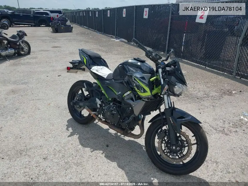 2020 Kawasaki Er400 D VIN: JKAERKD19LDA78104 Lot: 42724157