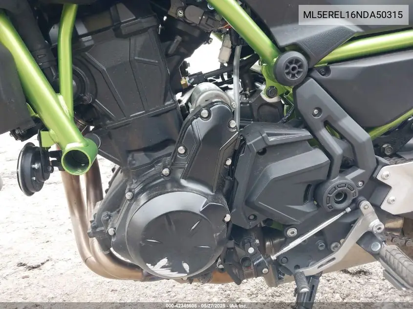 2022 Kawasaki Er650 L VIN: ML5EREL16NDA50315 Lot: 42345608