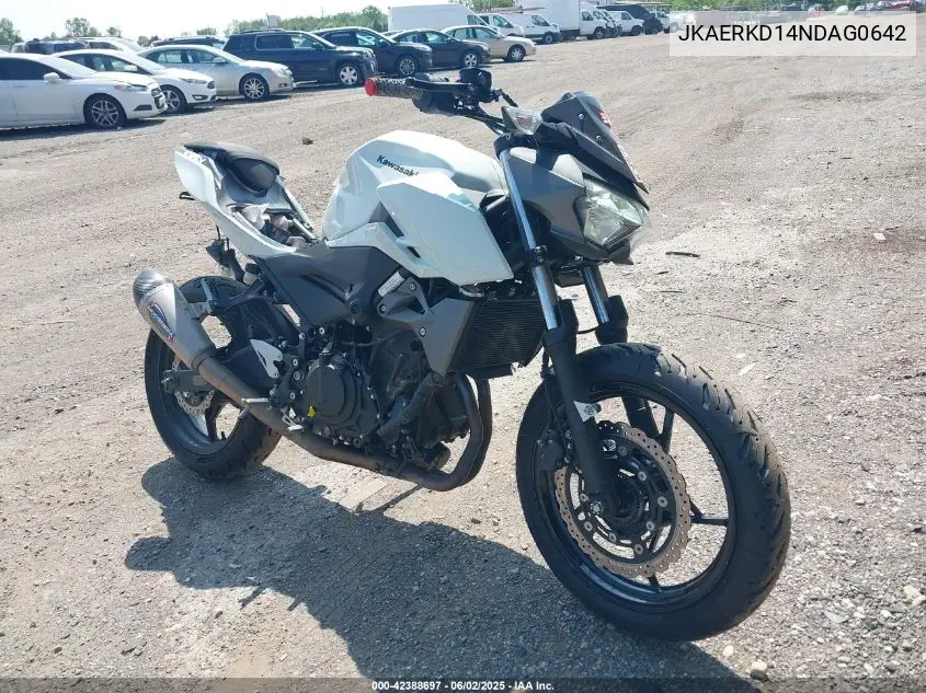 2022 Kawasaki Er400 D VIN: JKAERKD14NDAG0642 Lot: 42388697