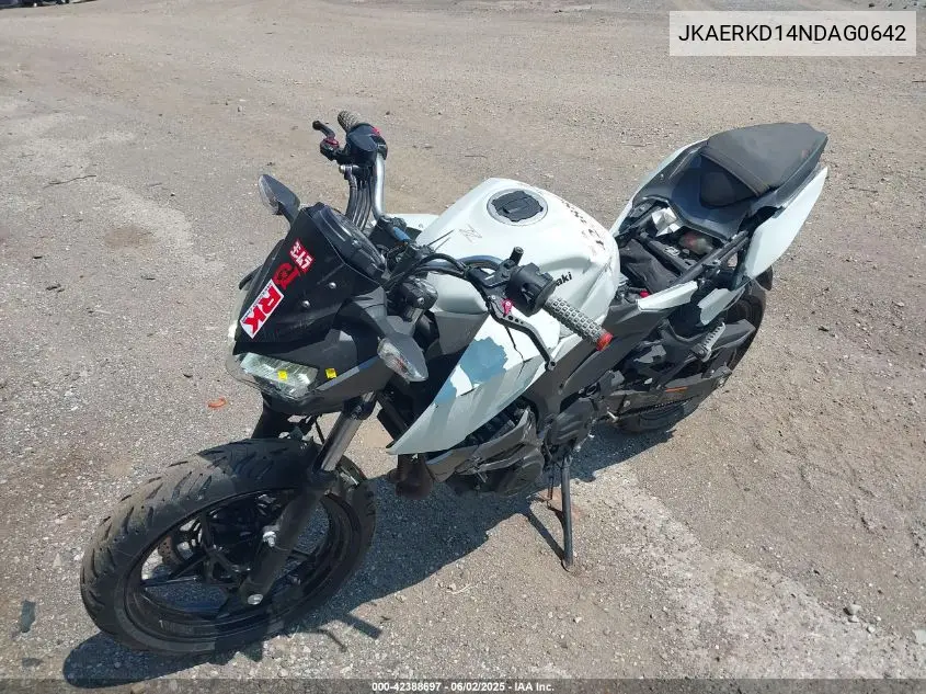 2022 Kawasaki Er400 D VIN: JKAERKD14NDAG0642 Lot: 42388697