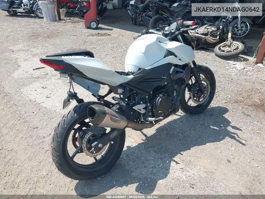 2022 Kawasaki Er400 D VIN: JKAERKD14NDAG0642 Lot: 42388697