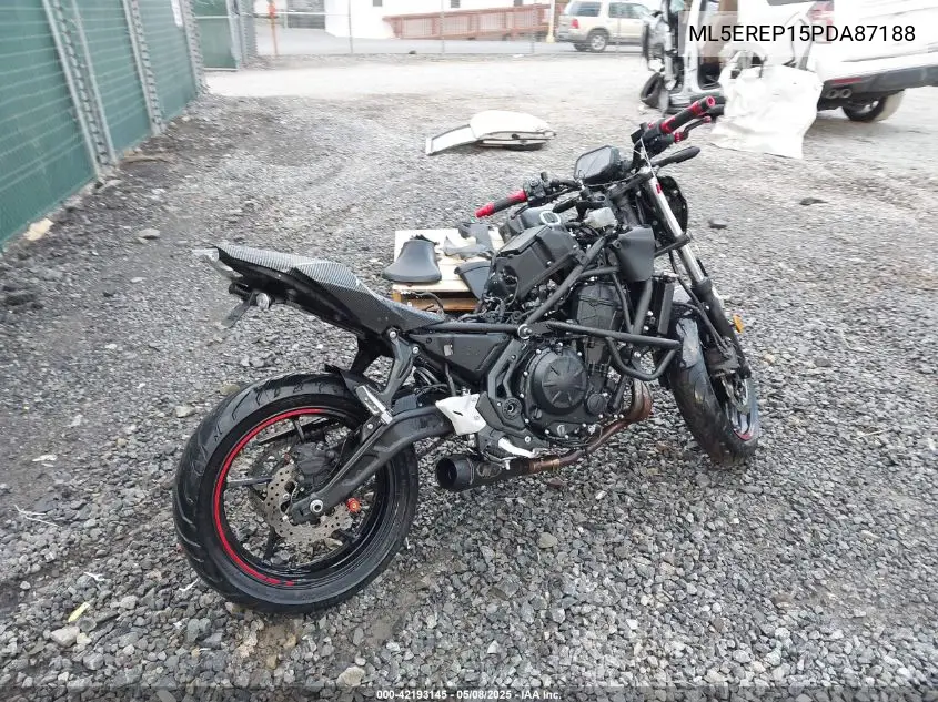 2023 Kawasaki Er650 P VIN: ML5EREP15PDA87188 Lot: 42193145