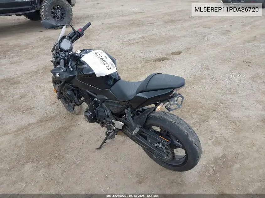 2023 Kawasaki Er650 P VIN: ML5EREP11PDA86720 Lot: 42260222