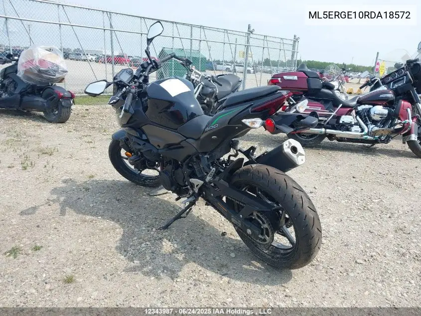 2024 Kawasaki Er500 VIN: ML5ERGE10RDA18572 Lot: 12343987