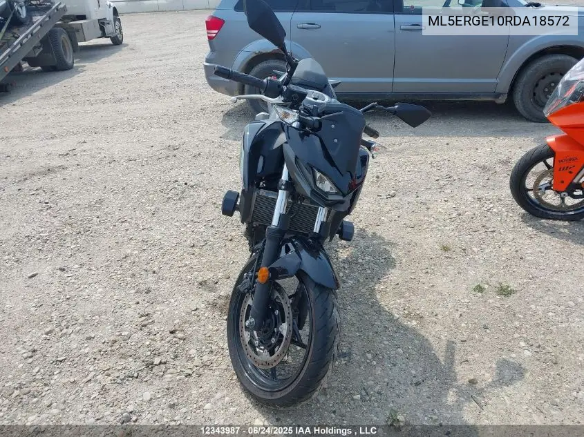 2024 Kawasaki Er500 VIN: ML5ERGE10RDA18572 Lot: 12343987