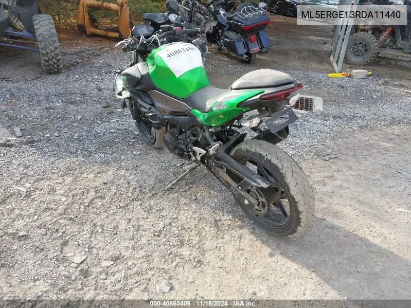 2024 Kawasaki Er500 VIN: ML5ERGE13RDA11440 Lot: 40863409