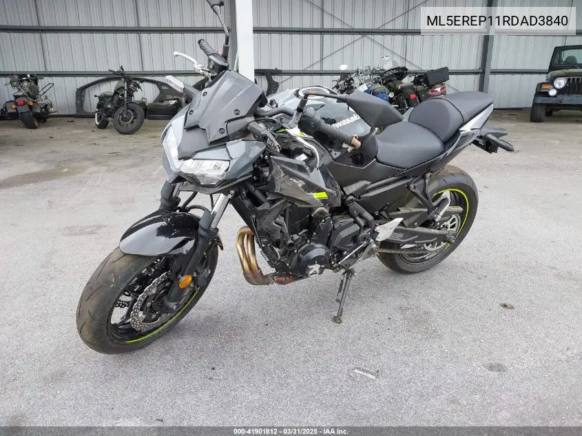 2024 Kawasaki Er650 P VIN: ML5EREP11RDAD3840 Lot: 41901812