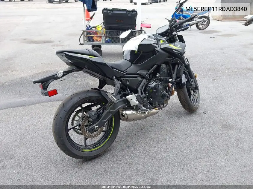 2024 Kawasaki Er650 P VIN: ML5EREP11RDAD3840 Lot: 41901812