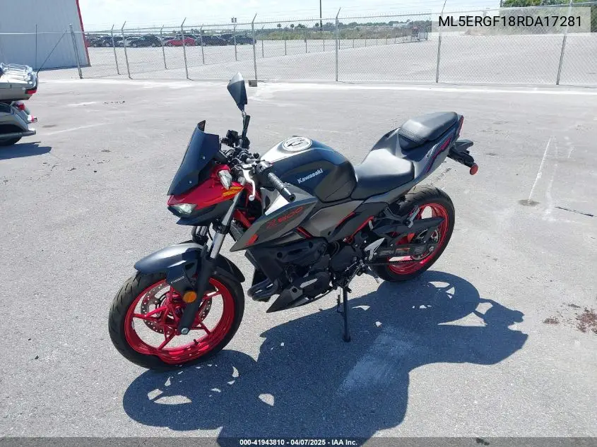 2024 Kawasaki Er500 VIN: ML5ERGF18RDA17281 Lot: 41943810