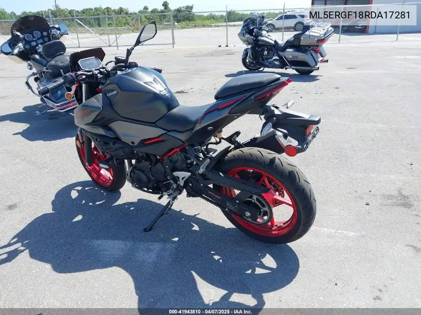 2024 Kawasaki Er500 VIN: ML5ERGF18RDA17281 Lot: 41943810
