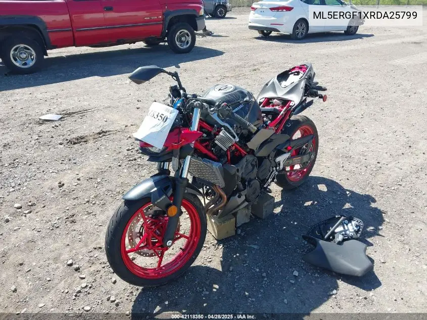 2024 Kawasaki Er500 VIN: ML5ERGF1XRDA25799 Lot: 42118350
