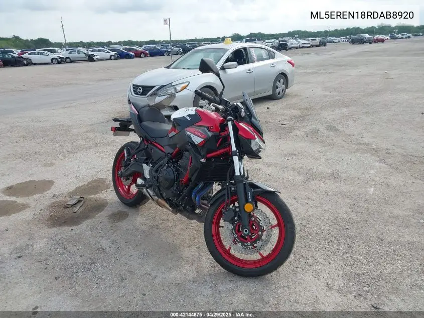 2024 Kawasaki Er650 N VIN: ML5EREN18RDAB8920 Lot: 42144875