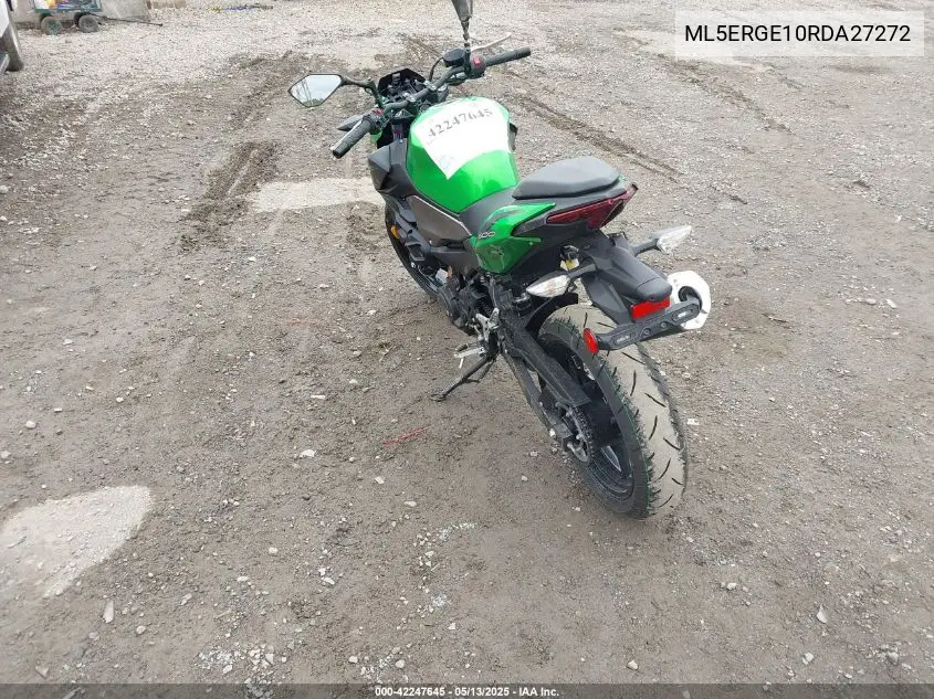 2024 Kawasaki Er500 VIN: ML5ERGE10RDA27272 Lot: 42247645