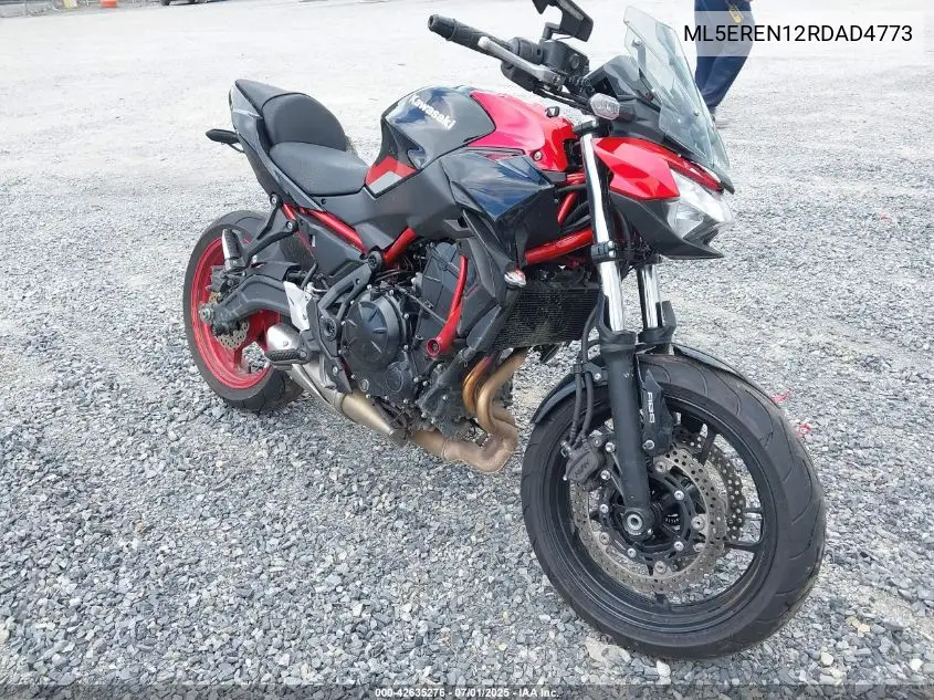 2024 Kawasaki Er650 N VIN: ML5EREN12RDAD4773 Lot: 42635276