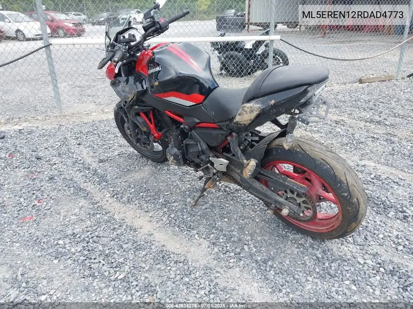 2024 Kawasaki Er650 N VIN: ML5EREN12RDAD4773 Lot: 42635276