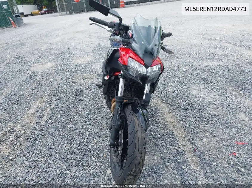 2024 Kawasaki Er650 N VIN: ML5EREN12RDAD4773 Lot: 42635276