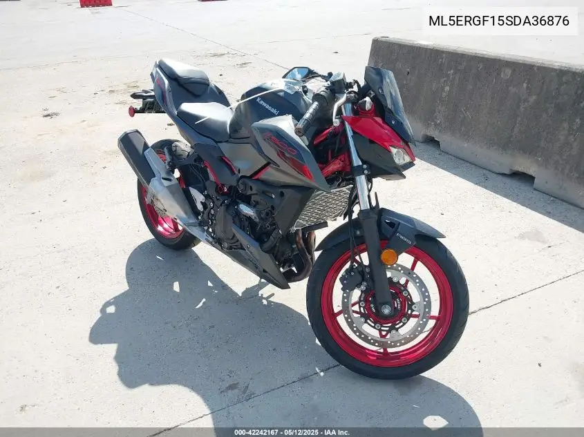 2025 Kawasaki Er500 VIN: ML5ERGF15SDA36876 Lot: 42242167