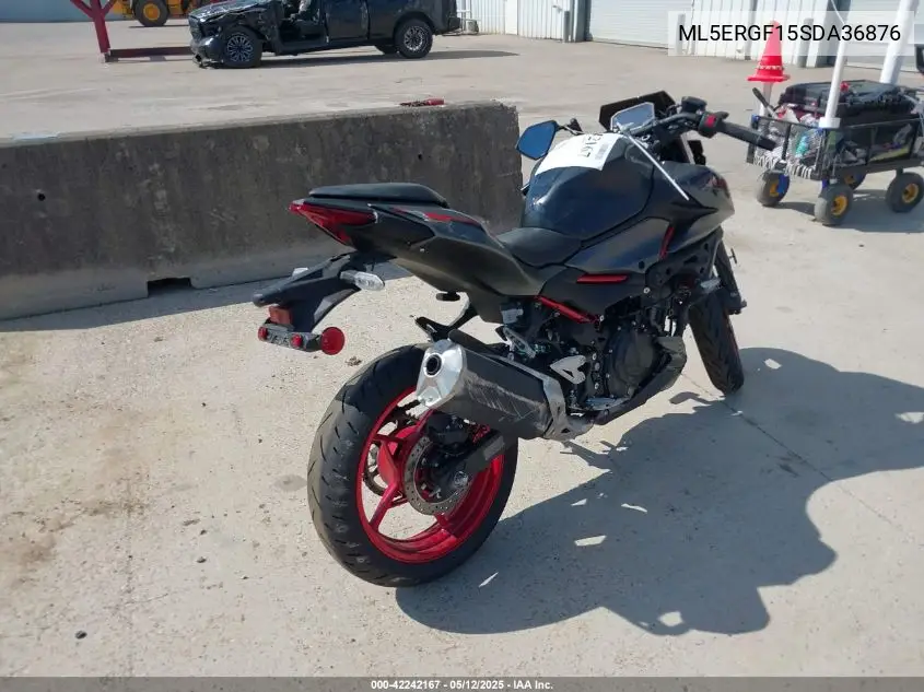 2025 Kawasaki Er500 VIN: ML5ERGF15SDA36876 Lot: 42242167