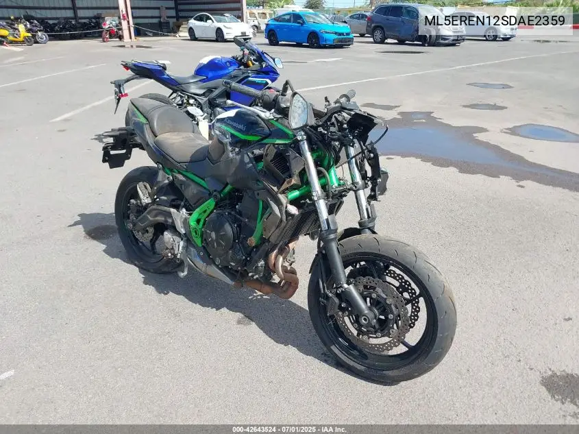 2025 Kawasaki Er650 N VIN: ML5EREN12SDAE2359 Lot: 42643524