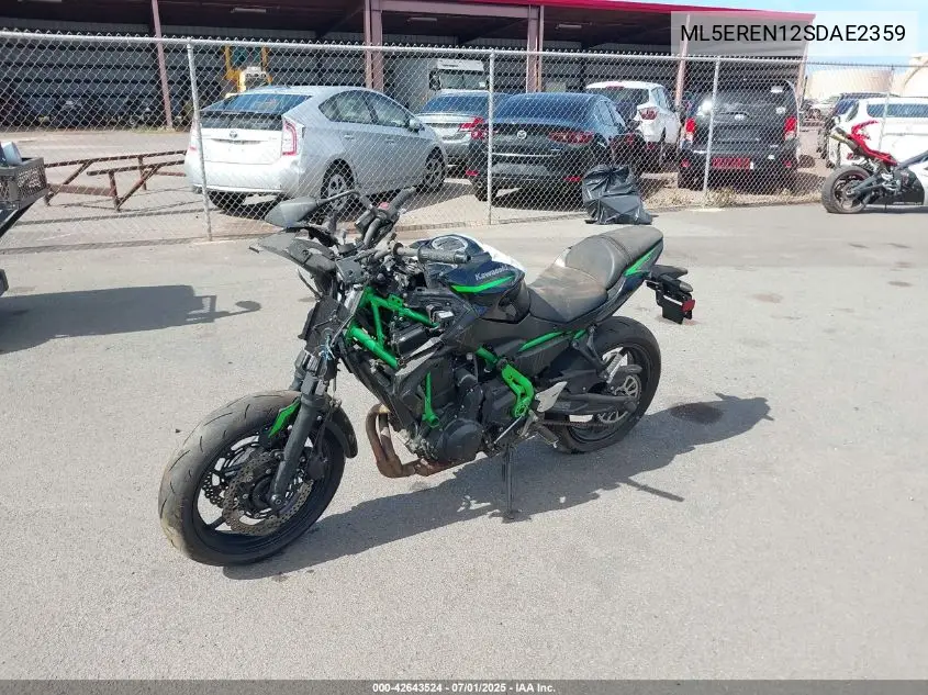 2025 Kawasaki Er650 N VIN: ML5EREN12SDAE2359 Lot: 42643524
