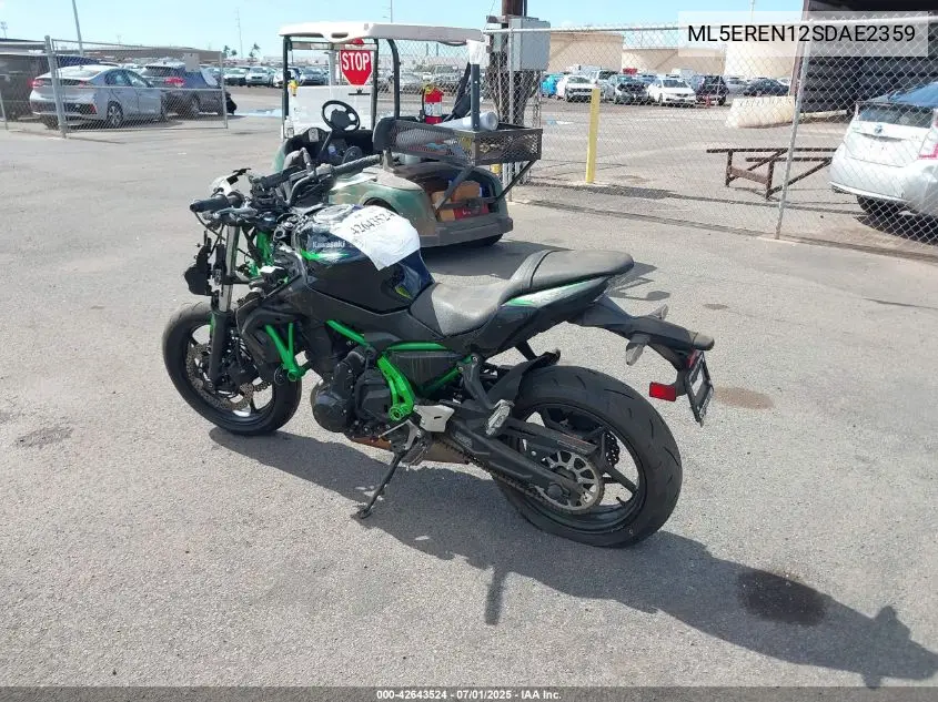 2025 Kawasaki Er650 N VIN: ML5EREN12SDAE2359 Lot: 42643524