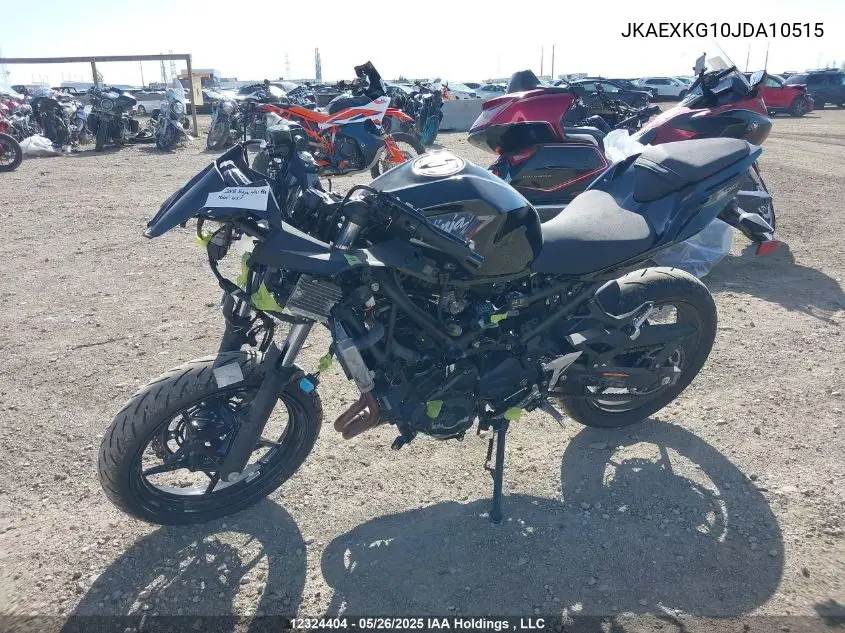 2018 Kawasaki Ex400 VIN: JKAEXKG10JDA10515 Lot: 12324404