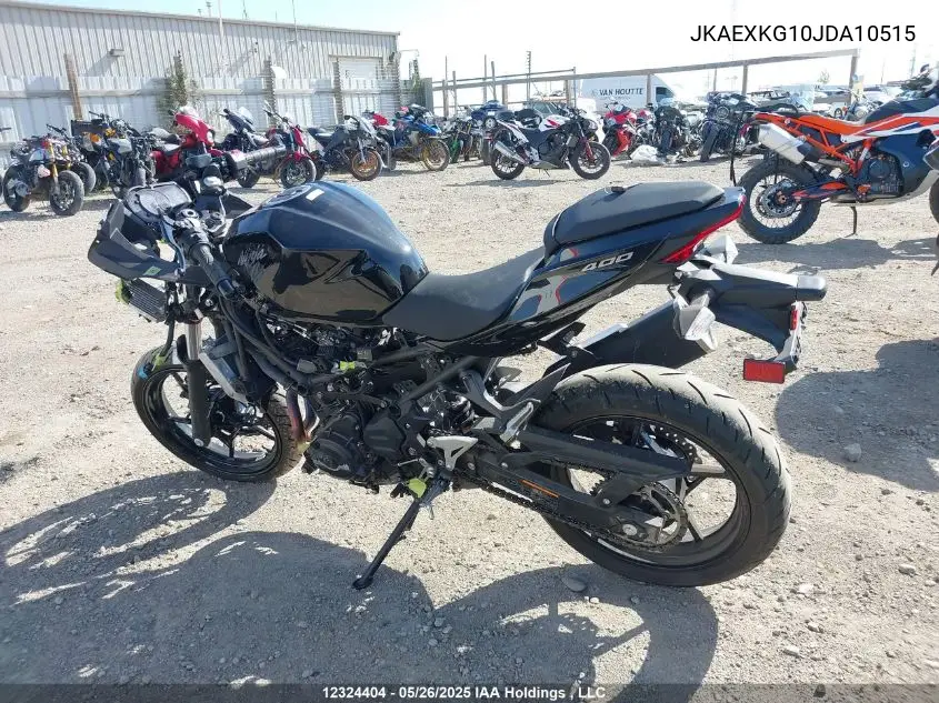 2018 Kawasaki Ex400 VIN: JKAEXKG10JDA10515 Lot: 12324404