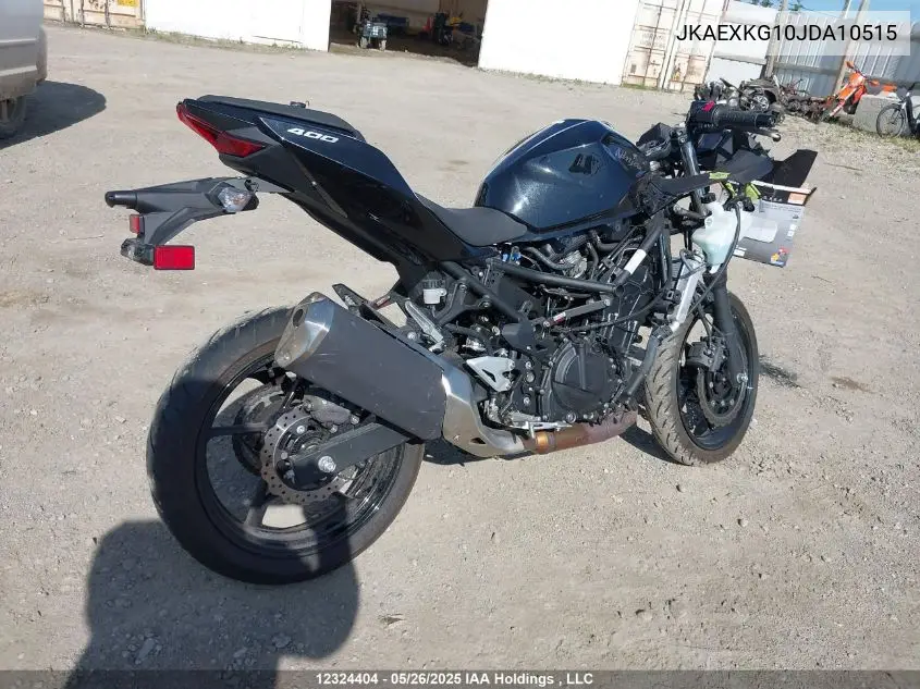 2018 Kawasaki Ex400 VIN: JKAEXKG10JDA10515 Lot: 12324404
