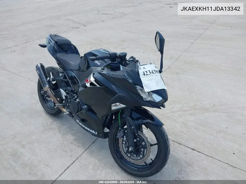 2018 Kawasaki Ex400 VIN: JKAEXKH11JDA13342 Lot: 42343999