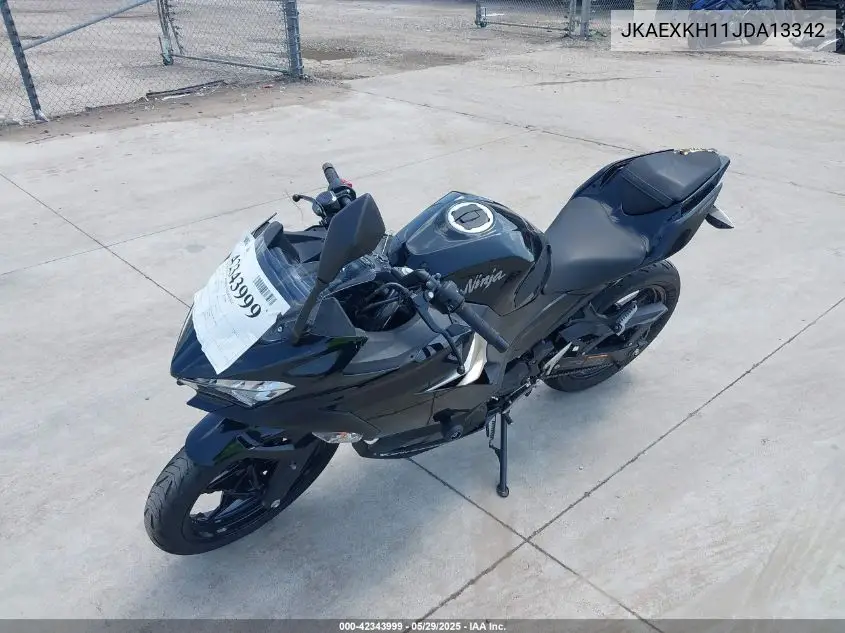 2018 Kawasaki Ex400 VIN: JKAEXKH11JDA13342 Lot: 42343999