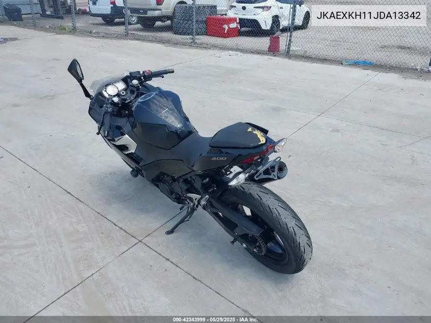2018 Kawasaki Ex400 VIN: JKAEXKH11JDA13342 Lot: 42343999