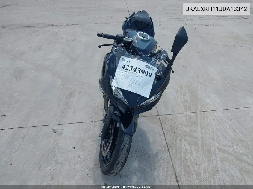 2018 Kawasaki Ex400 VIN: JKAEXKH11JDA13342 Lot: 42343999