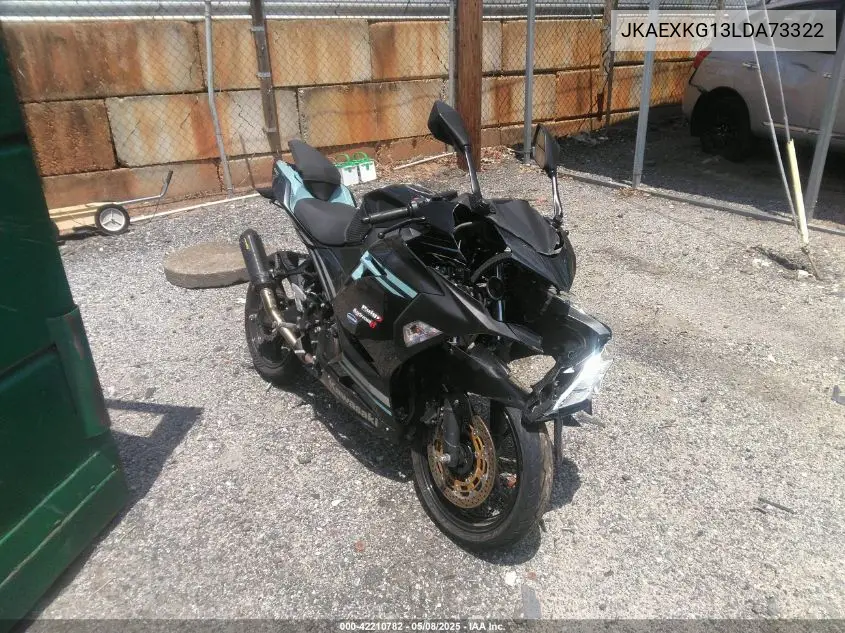 2020 Kawasaki Ex400 VIN: JKAEXKG13LDA73322 Lot: 42210782