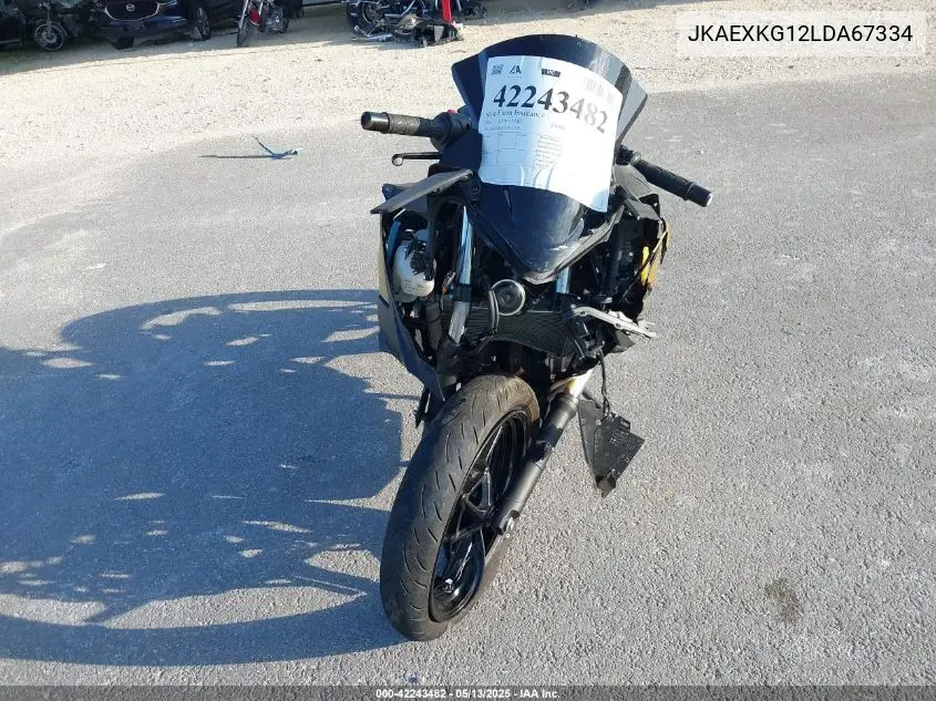 2020 Kawasaki Ex400 VIN: JKAEXKG12LDA67334 Lot: 42243482