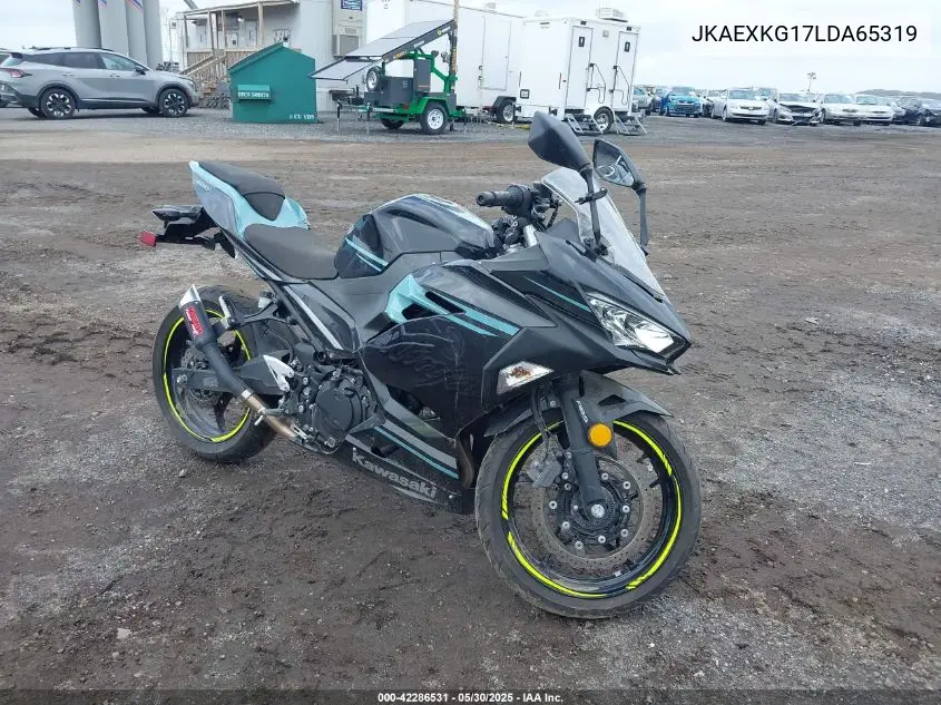 2020 Kawasaki Ex400 VIN: JKAEXKG17LDA65319 Lot: 42286531