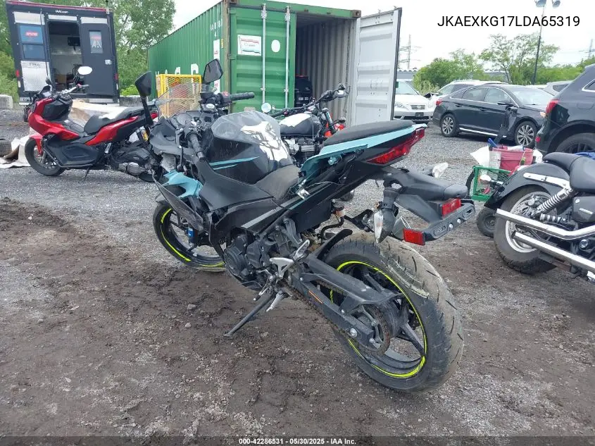 2020 Kawasaki Ex400 VIN: JKAEXKG17LDA65319 Lot: 42286531