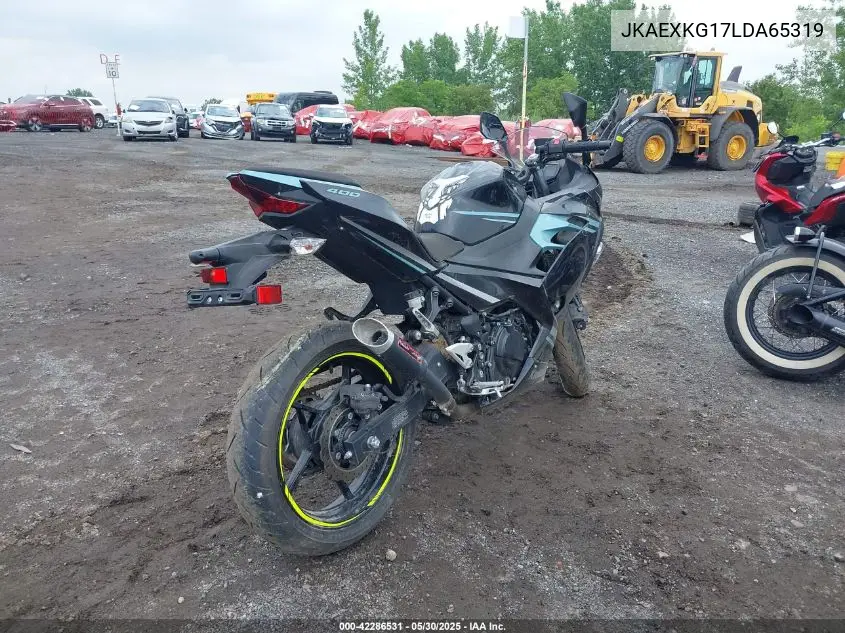 2020 Kawasaki Ex400 VIN: JKAEXKG17LDA65319 Lot: 42286531