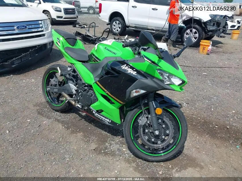 2020 Kawasaki Ex400 VIN: JKAEXKG12LDA65230 Lot: 42735709