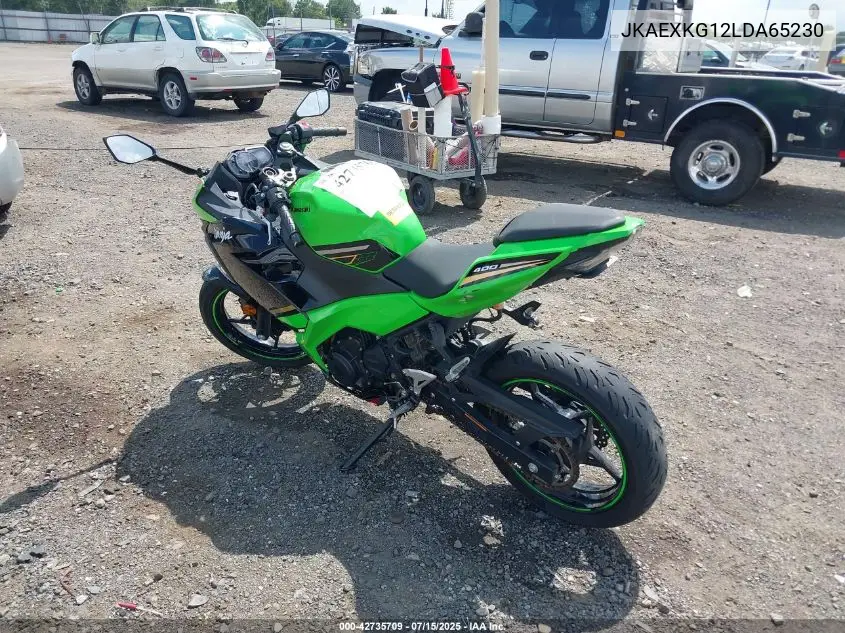 2020 Kawasaki Ex400 VIN: JKAEXKG12LDA65230 Lot: 42735709