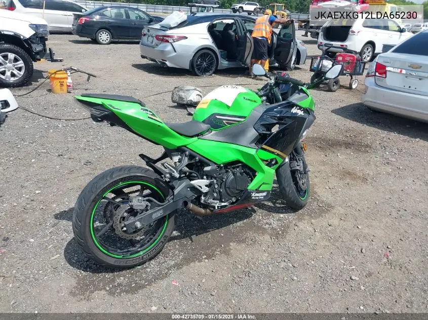 2020 Kawasaki Ex400 VIN: JKAEXKG12LDA65230 Lot: 42735709