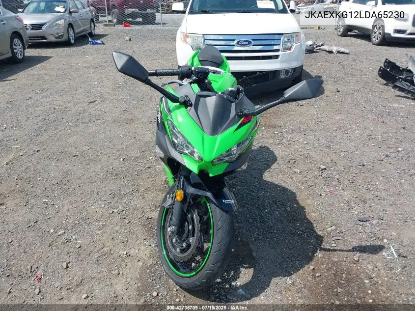 2020 Kawasaki Ex400 VIN: JKAEXKG12LDA65230 Lot: 42735709