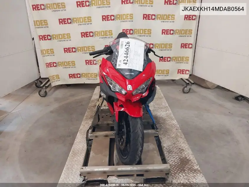 2021 Kawasaki Ex400 VIN: JKAEXKH14MDAB0564 Lot: 42446626